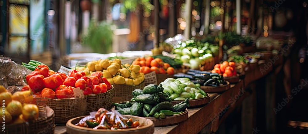 At the local organic market, there was an abundance of fresh, healthy and natural food options, including vegetarian dishes and succulent kumquats.
