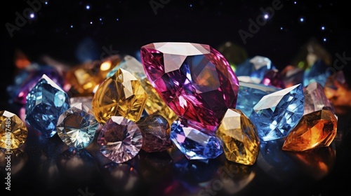 Synthetic diamonds advanced materials innovative technology lab created gemstones eco friendly photo