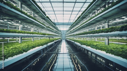 Hydroponic agriculture advanced farming innovative cultivation soilless growth sustainable food © Niki