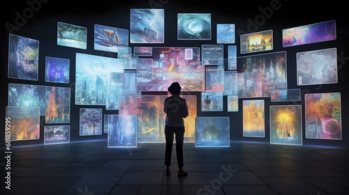 Holographic displays advanced technology innovative 3d visuals volumetric imaging futuristic