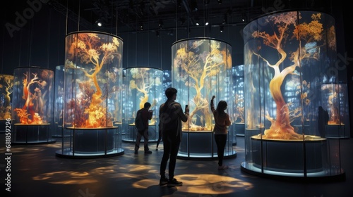 Holographic displays advanced technology innovative design immersive experiences futuristic screens