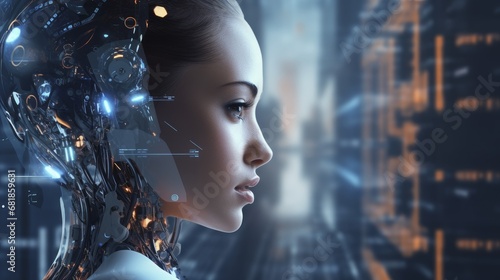 Digital assistants advanced technology innovative artificial intelligence voice control futuristic photo