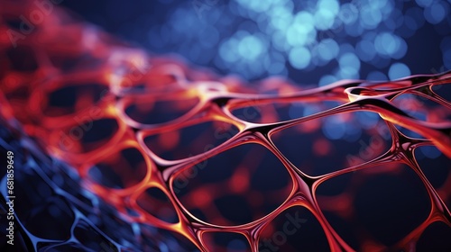 Carbon nanotubes advanced materials innovative technology high strength fibers futuristic photo