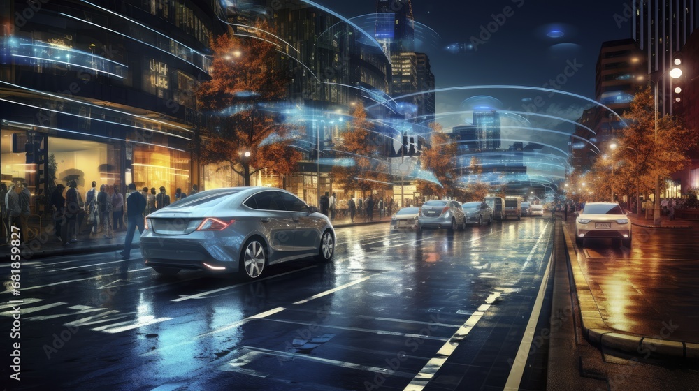 Autonomous vehicles self driving cars advanced sensors artificial intelligence traffic optimization