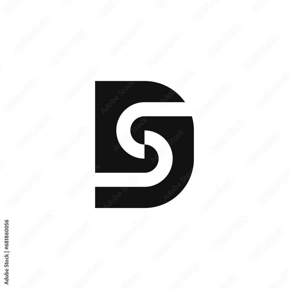 DS SD Monogram Logo for technology. DS or SD initials monogram logo with a modern and unique concept DS SD Monogram Logo for technology. DS or SD initials monogram logo with a modern and unique concept