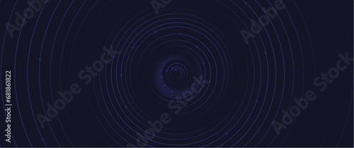 concentric blue particle repetitive stroke pattern vector illustration for background, backdrop, graphic, tech