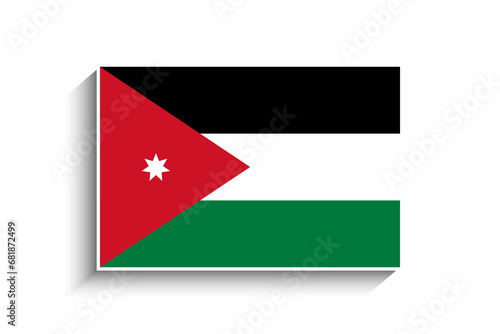 Flat Rectangle Jordan Flag Icon Free Download Flat Rectangle Jordan Flag Icon - GFXLoad