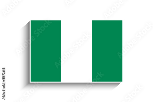 Free Download Flat Rectangle Nigeria Flag Icon - GFXLoad