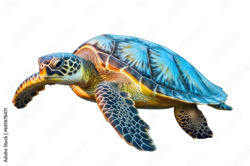 Obraz premium sea turtle PNG isolated on white transparent background