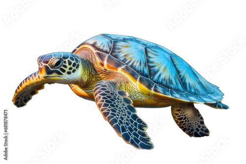 sea turtle PNG isolated on white transparent background