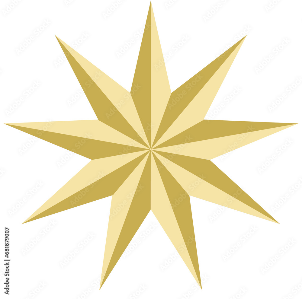 Obraz premium golden christmas star