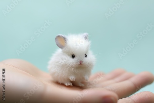 Playful Cute baby rabbit. Happy pet sweet. Generate Ai © juliars