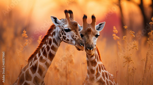 giraffe in the wild HD 8K wallpaper Stock Photographic Image  © AA