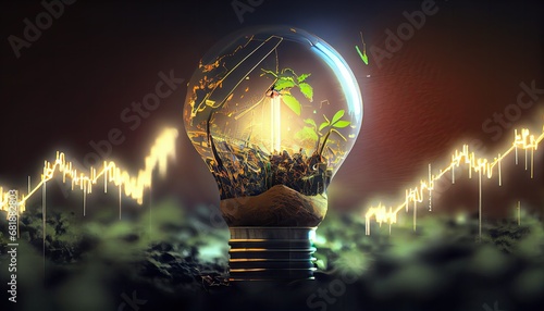 Rising electricity prices worldwide due global crisis energy concept growth price power industry technology economy infrastructure bulb business chart commodity consumption crude datum diagram