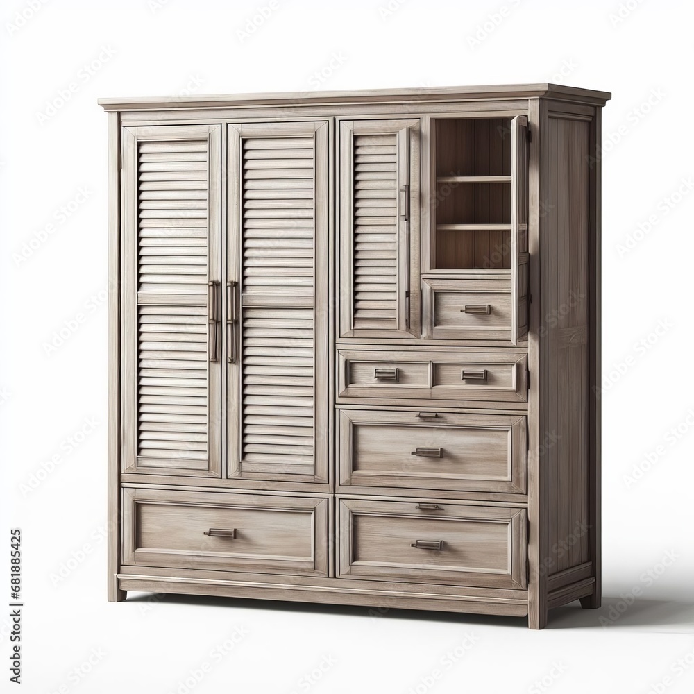 wooden cabinet isolated on white background wooden cabinet isolated on white background
