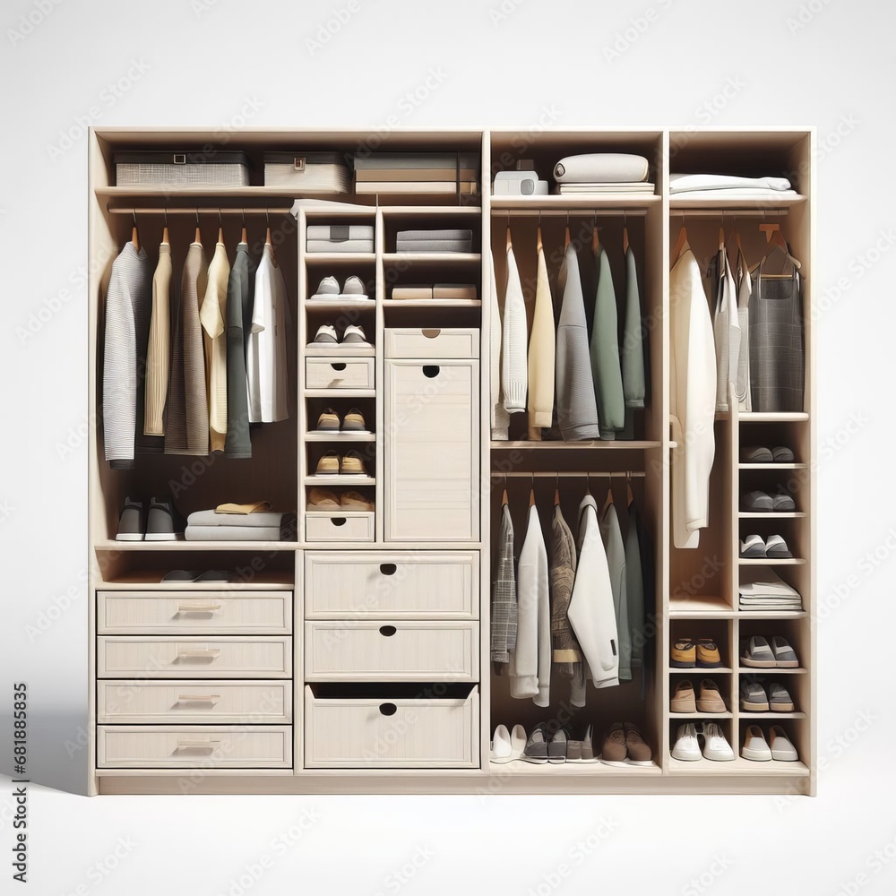 wardrobe with clothes wardrobe with clothes