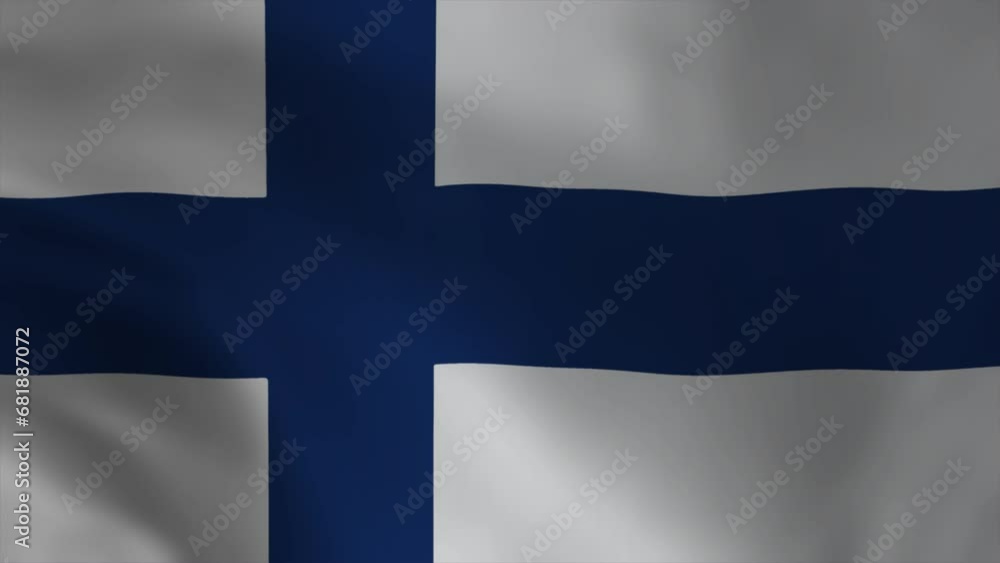 Finland flag waving animation 4K. Great for Finland National Day Celebrations, for banner, social media, feed wallpaper stories Finland flag waving animation 4K. Great for Finland National Day Celebrations, for banner, social media, feed wallpaper stories