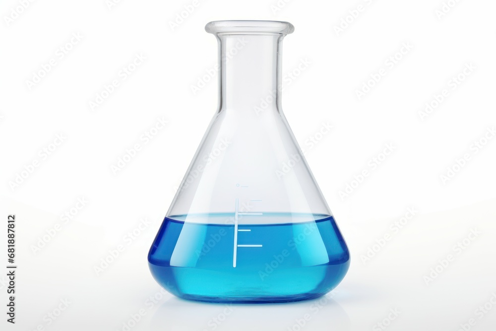 Laboratory flask. Glass test medical. Generate Ai Laboratory flask. Glass test medical. Generate Ai