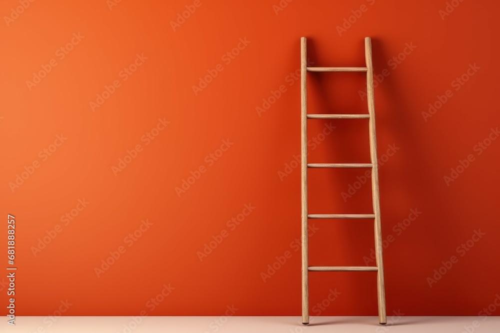 Vertical Ladder mockup background. Career room. Generate Ai