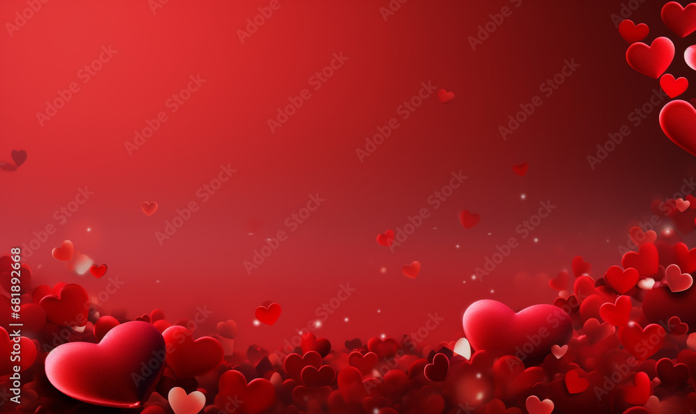 valentine background template with copy space for text