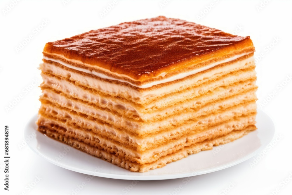 Delicious Layered honey cake. Pastry food baked. Generate Ai Delicious Layered honey cake. Pastry food baked. Generate Ai