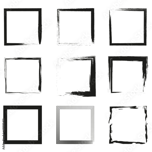 grunge frames. Vector illustration. EPS 10.