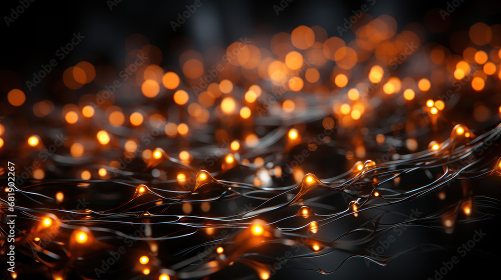 christmas lights. Generative AI christmas lights. Generative AI