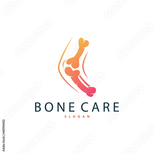 Minimalist Bone Health Logo Illustration Template Design