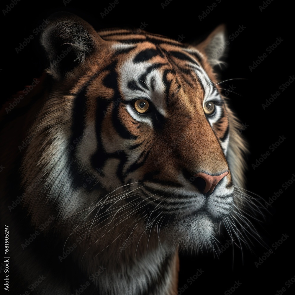 Fototapeta premium Portrait of a majestic tiger