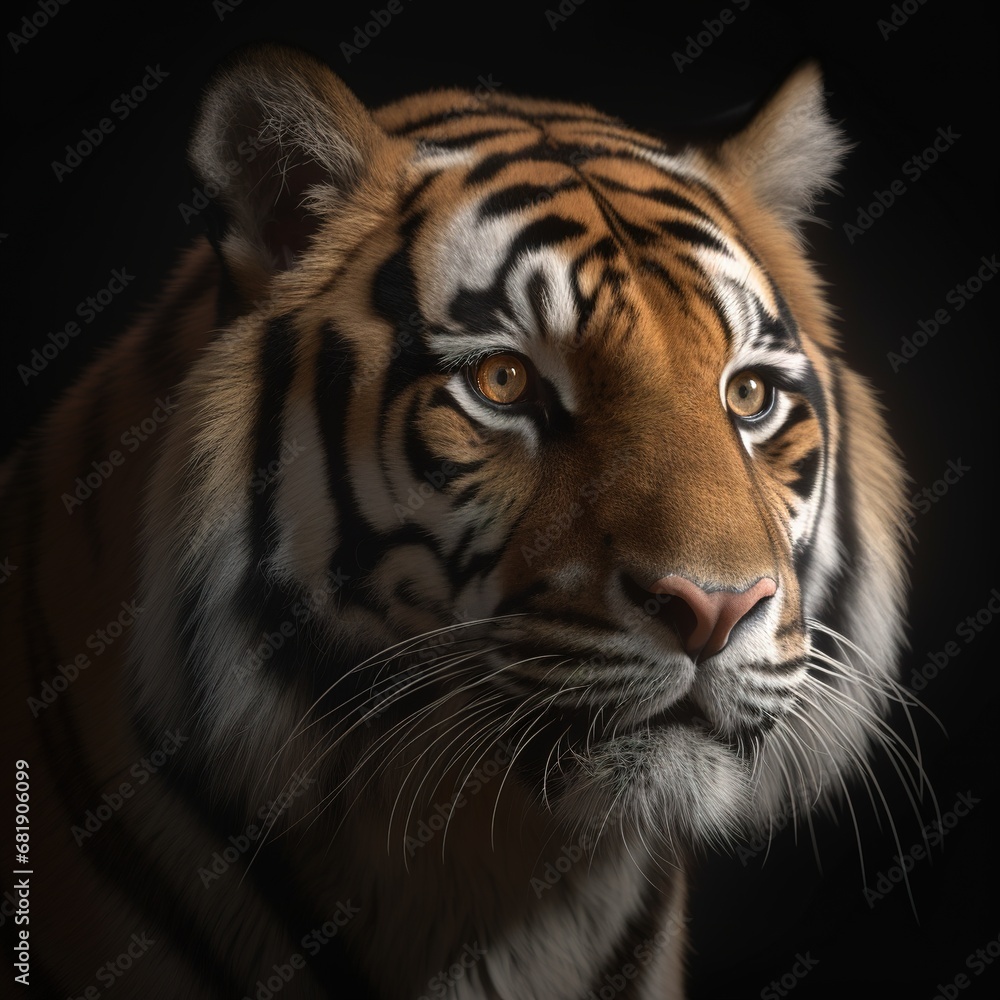Fototapeta premium Portrait of a majestic tiger