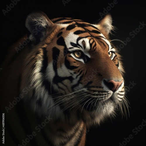 Portrait of a majestic tiger