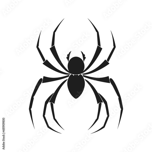 Cobweb Vector isolated on a White background, Spider and web silhouette