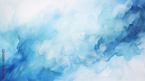 beautiful blue and white watercolor background