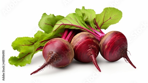 Fresh beetroot isolated on white background with clipping path