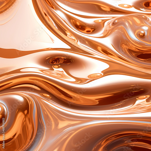 abstract representations of liquid copper