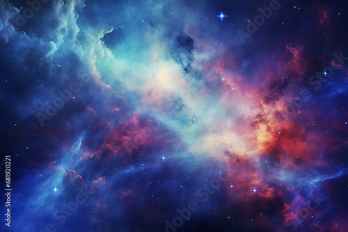 Cosmic Night Sky, Galaxy © Nethmi