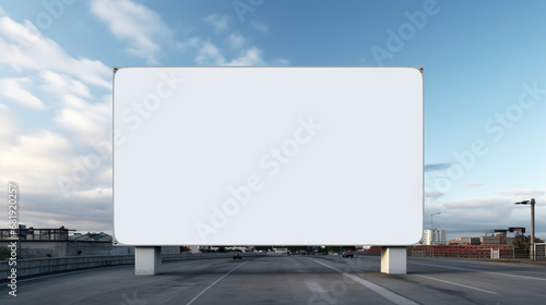 Stunning Mock-Up Billboard Displaying Limitless Potential for Advertisers with a Blank Canvas Awaiting Creativity