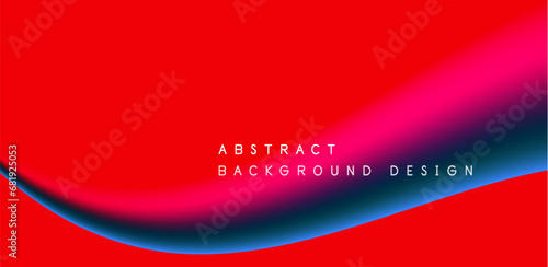 Abstract vector backdrop with fluid, geometric elements. Harmonious blend of form and color, evoking dynamic and captivating visual landscape for wallpaper, banner, background, landing page