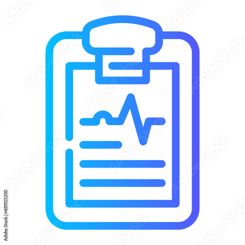 diagnose Line Gradient Icon