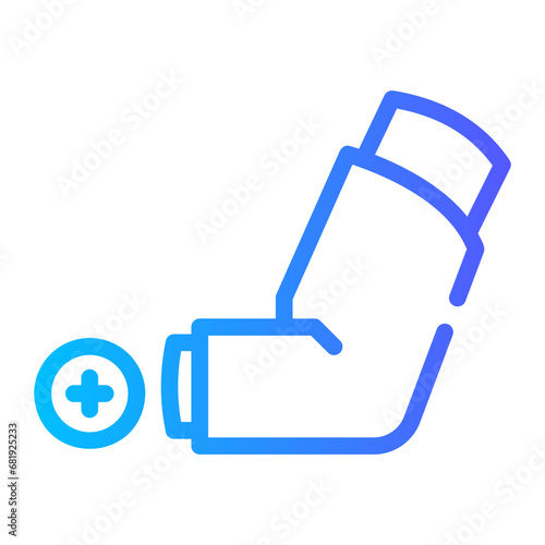 inhaler Line Gradient Icon
