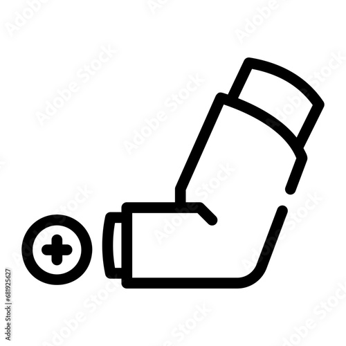 inhaler Line Icon