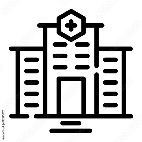 hospital Line Icon