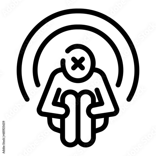 lack of appetite Line Icon