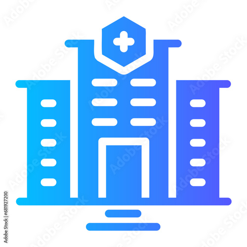 hospital Gradient icon