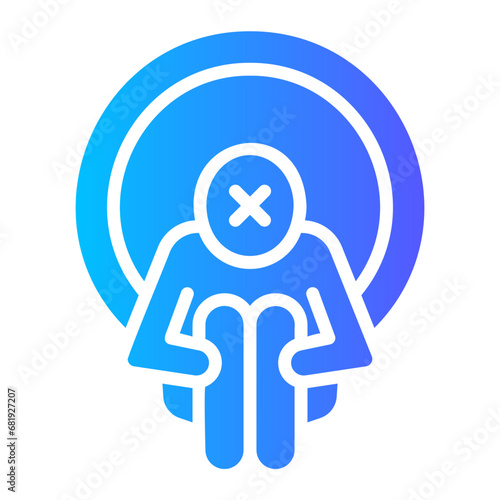 lack of appetite Gradient icon