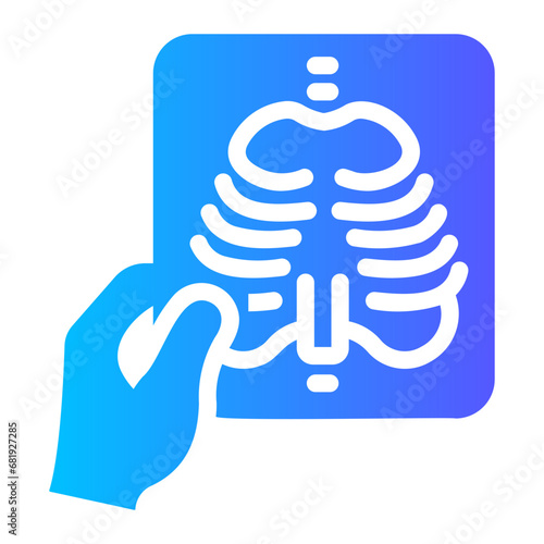 x ray Gradient icon