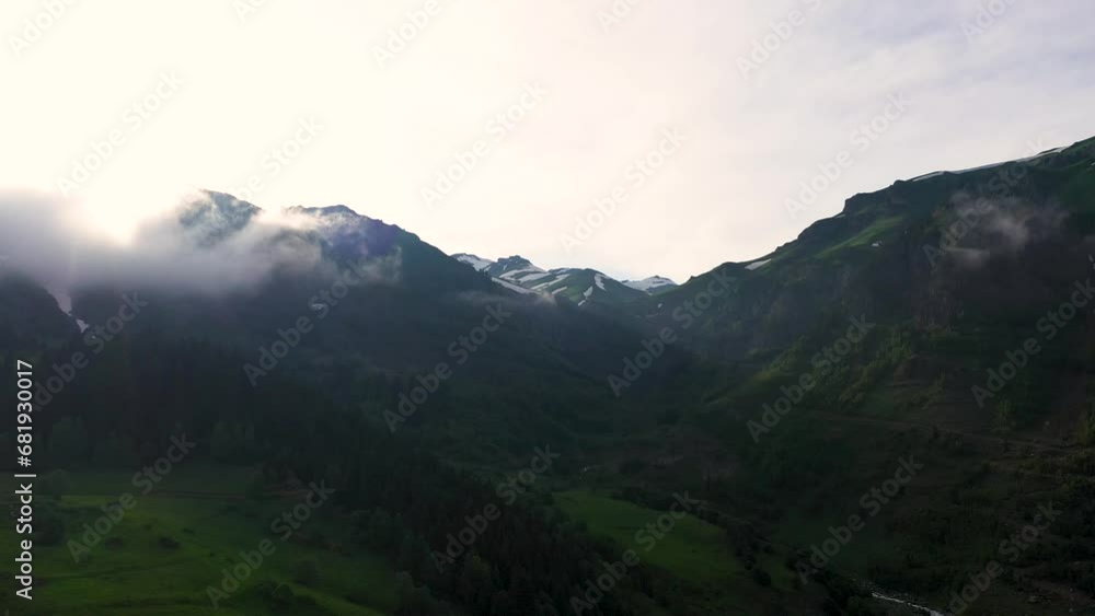 aerial views of artvin bazgiret mining village with its wonderful nature among the mountains aerial views of artvin bazgiret mining village with its wonderful nature among the mountains