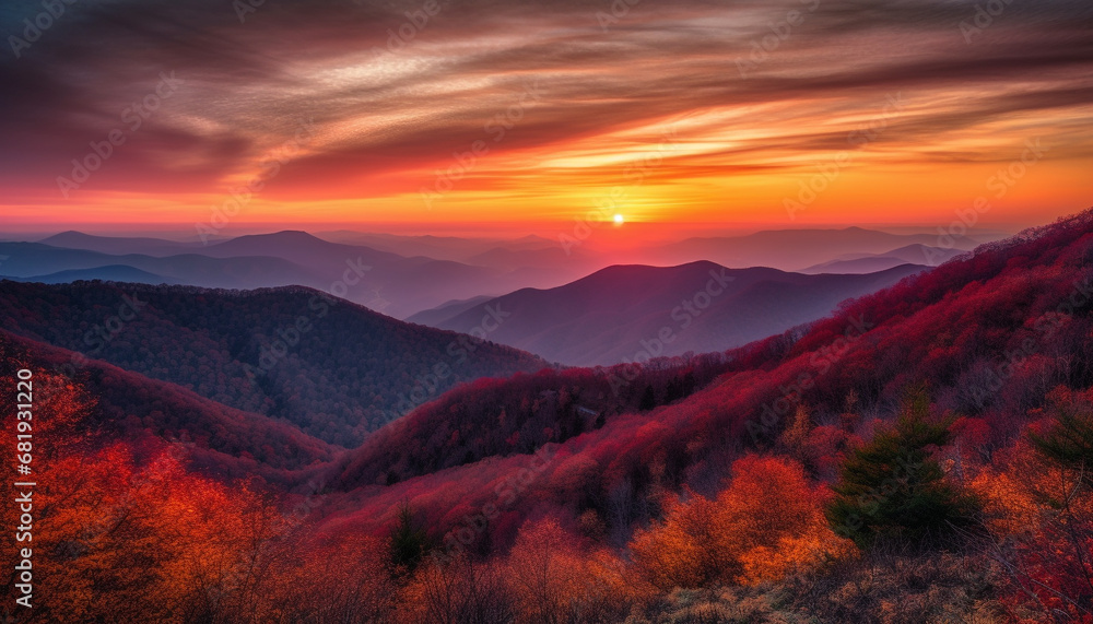 Majestic mountain peak at dawn, tranquil beauty in nature heaven generated by AI Majestic mountain peak at dawn, tranquil beauty in nature heaven generated by AI