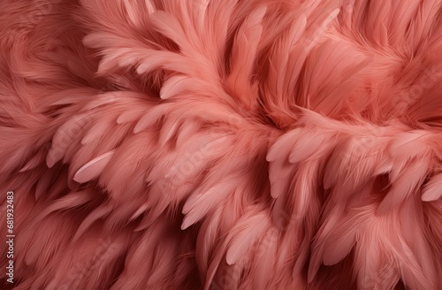 Plush coral fur texture, great for fashion detail, cozy home decor, or as a warm, inviting background.