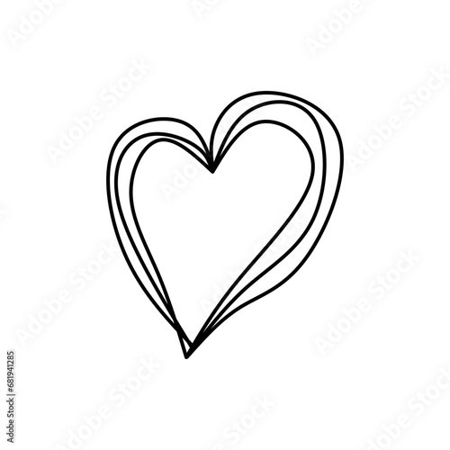 Heart Sketch Outline © Wira